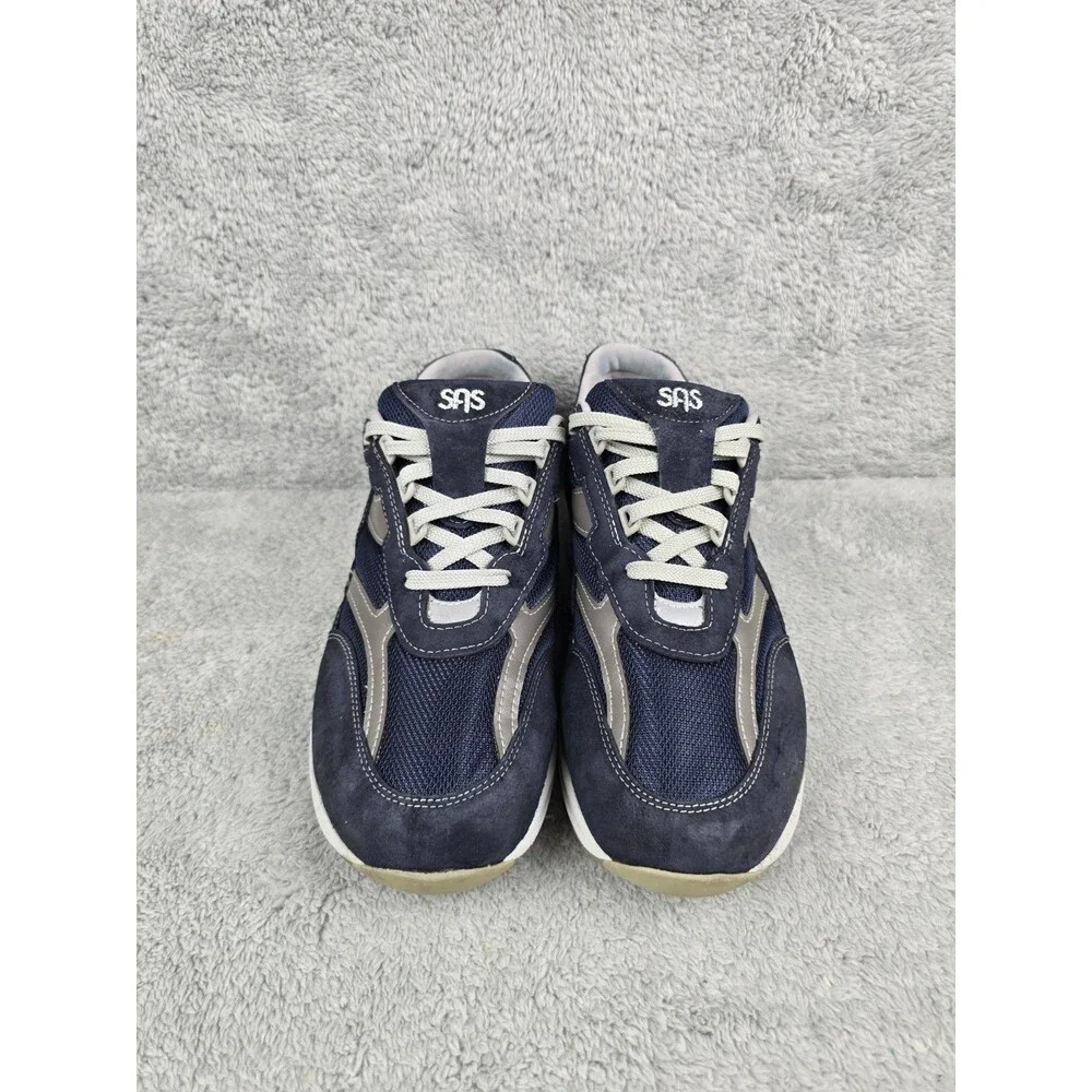 SAS Journey Mens Size 12.5 M Navy Blue Walking Shoes Comfort S Made In USA
